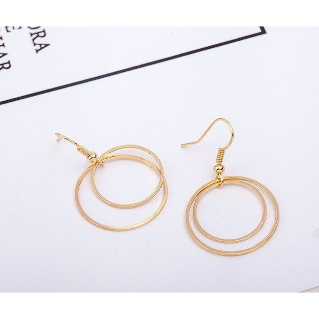 MORYMOSHI A21 Anting Tusuk Ring Double Fashion Korea Murah