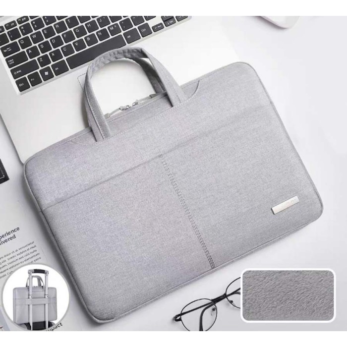 Tas Laptop Jinjing Handstrap FashionTrendy Size 15.6 inch abu