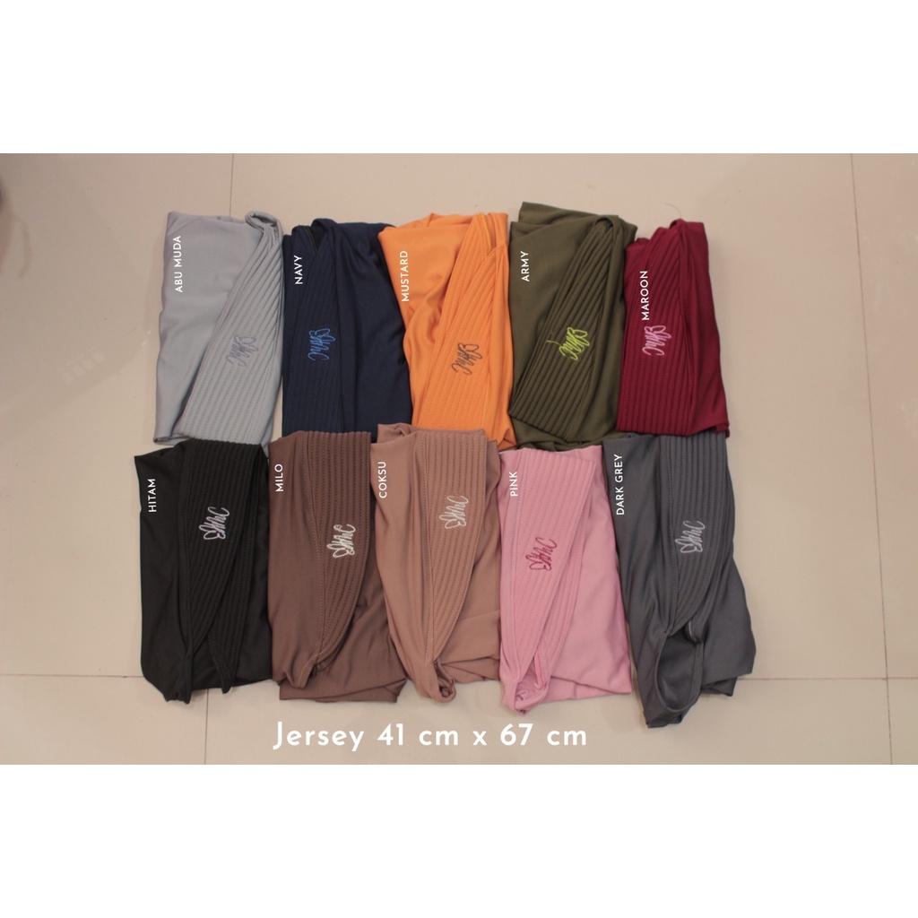Jilbab Sport Murah Hijab Olahraga Bergo Jersey Instant Premium || Hijab volly-5
