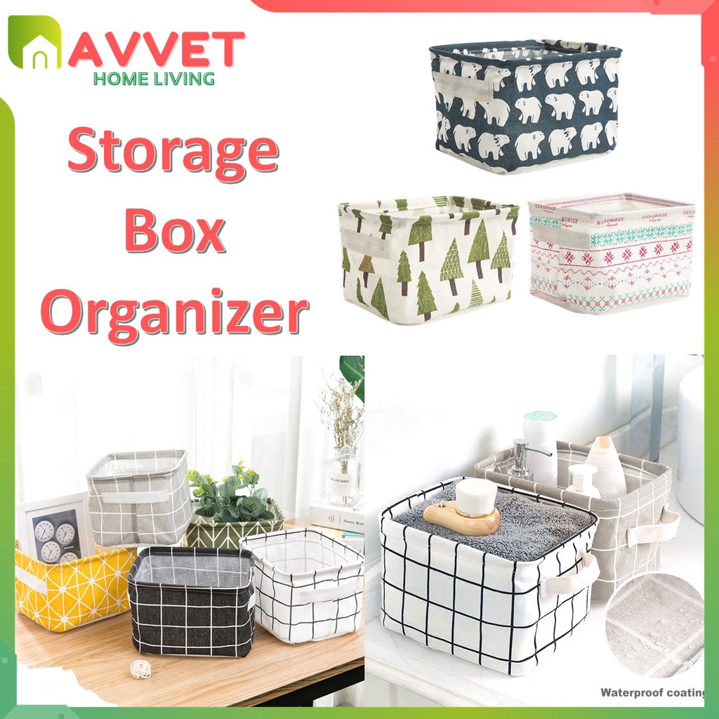 AVVET Storage Box  Keranjang Perlengkapan Rumah Multifungsi Box Organizer Tempat Penyimpanan Multifungsi