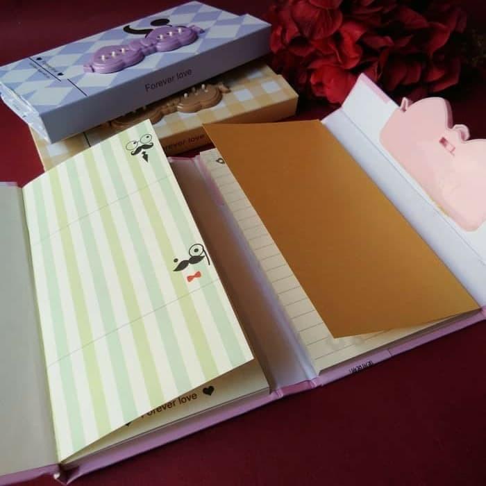 

Diary Kunci Kode / Long Diary Password - Moustache