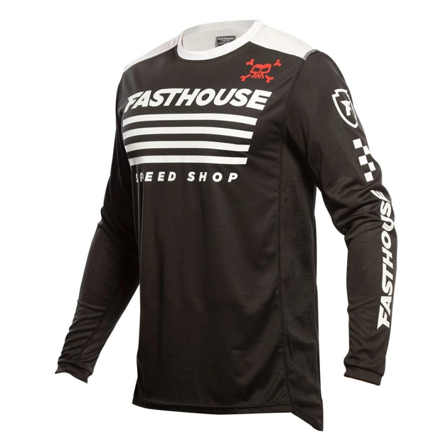 Jersey Trail MX Cross FASTHOUSE Halt Black White