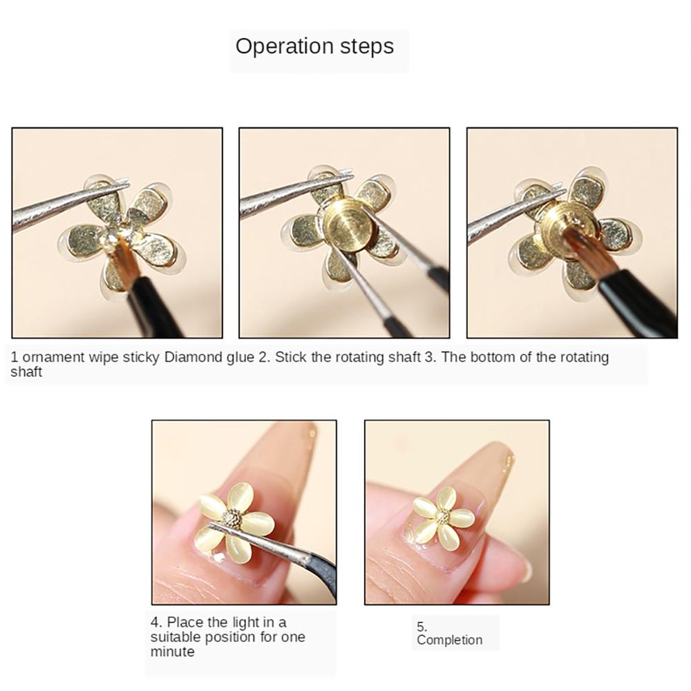 Rebuy Jewelry Bearings Tembaga Putaran Kecepatan Tinggi Universal Rotating Shaft Nail Art Dekorasi