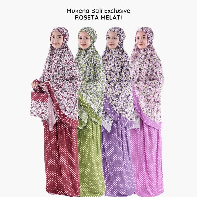 grosir Mukena dewasa Bali Roseta melati