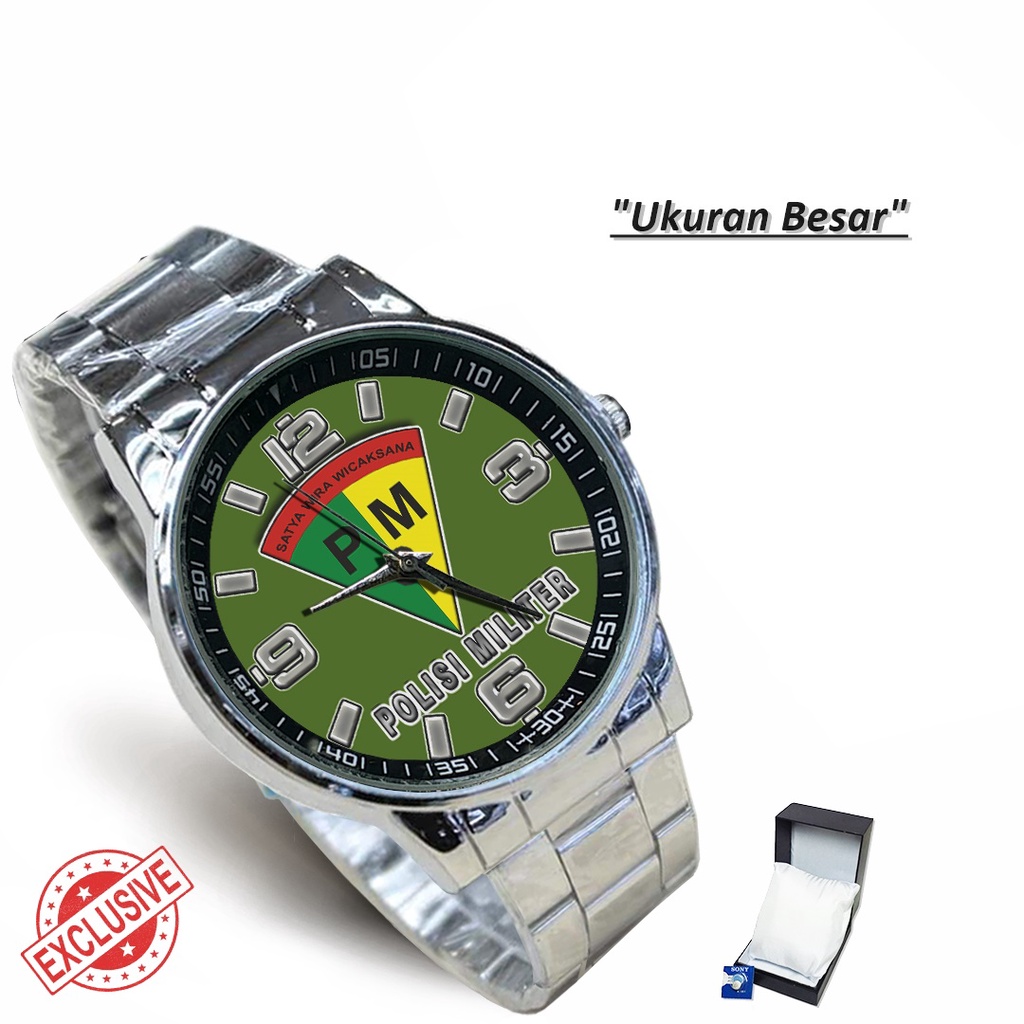 Jam Tangan Rantai Couple PM POLISI MILITER - 3 (Limited Edition)