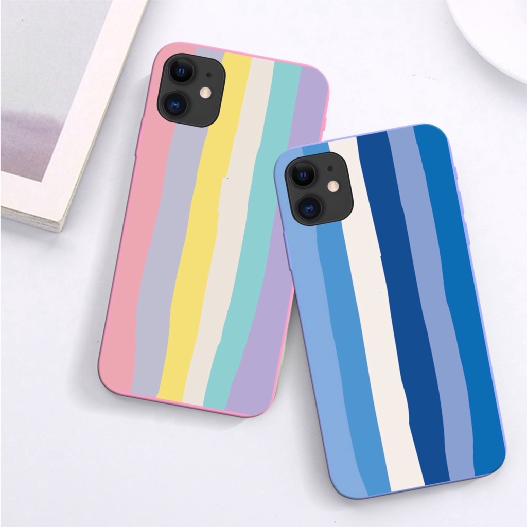 Case For Iphone 5 6 7 8 7plus 8Plus X XR Candy Rainbow