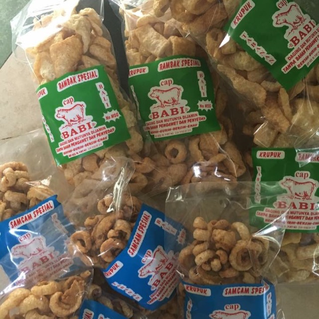 

Rambak Kerupuk babi cap babi