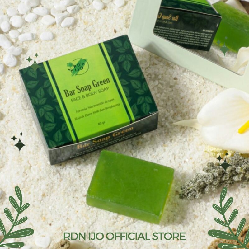 Sabun RDn Ijo Bar Soap Green Face & Body Soap | ORIGINAL NEW GROSIR