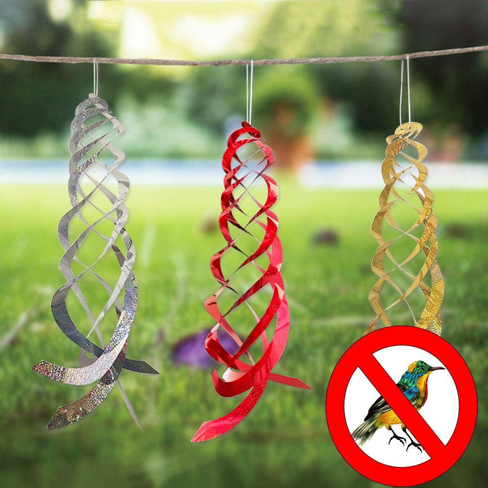 Spinner Angin TOP 30 cm Plastik Yard Art Dekorasi Indoor Berbentuk Spiral Dekorasi Luar Ruangan Perangkat Penghalau Burung