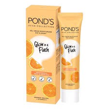 Ponds Glow in a Flash orange nectar Brightening &amp; Fresh Glowing skin Gel Cream Moisturizing 20gr