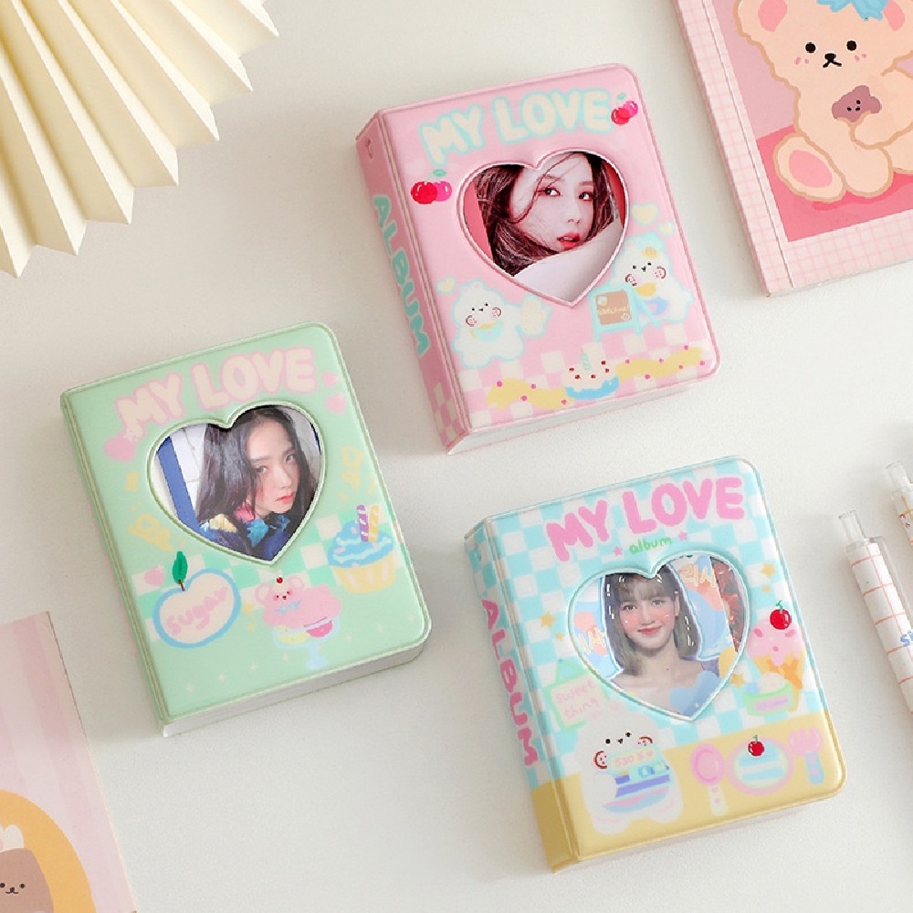 Album Foto Macaron 3inch 40slot Album KPOP Tempat Foto Koleksi Penyimpanan Kartu Buku