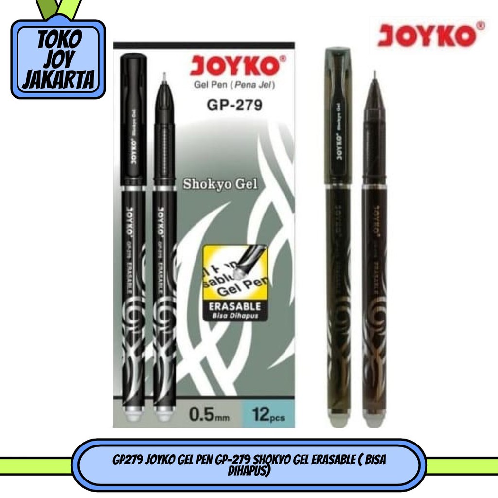 

GP279 Joyko Gel Pen GP-279 Shokyo Gel Erasable ( BISA DIHAPUS)