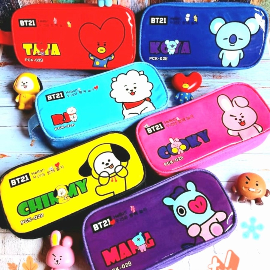 

Tempat Pensil / Pencil Case Sleting BT21 BTS pck028 (1pcs)