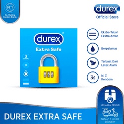 Kondom Durex Extra Safe isi 3 pcs