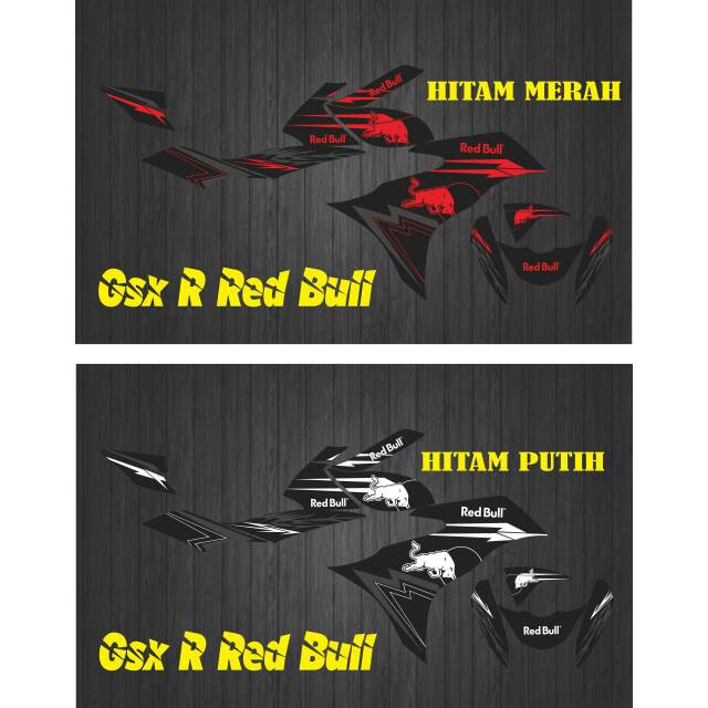 STRIPING STIKER DECAL GSX R 150 RED BULL 1
