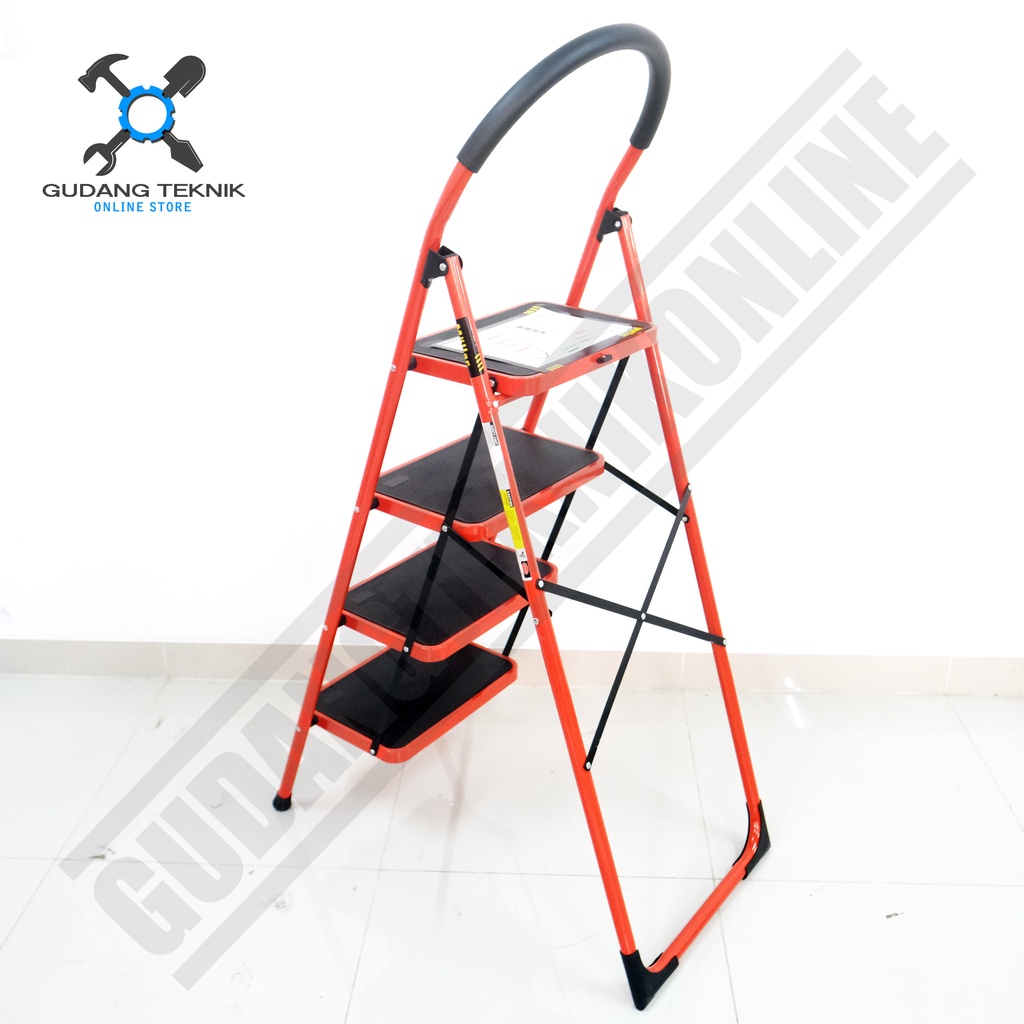 Tangga Rumah Besi Lipat 4 Step MOLLAR / Household Steel Ladder 4S MOLLAR