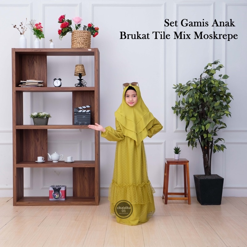 GAMIS ANAK BRUKAT TILE DOT MIX MOSCRAPE