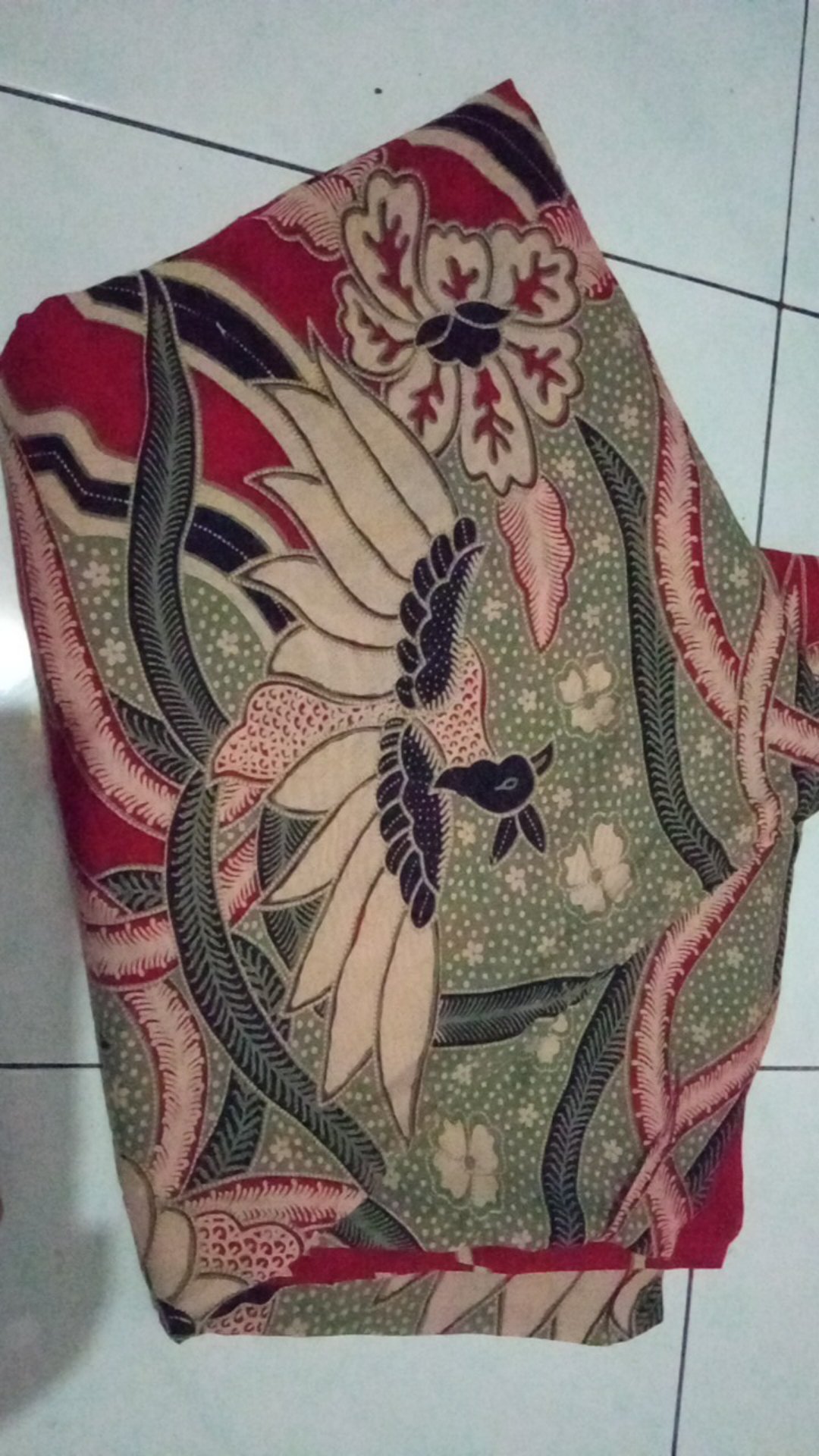 Kaftan Batik Paris Asimetris Gaun Batik Kondangan Dress Batik Solo Original