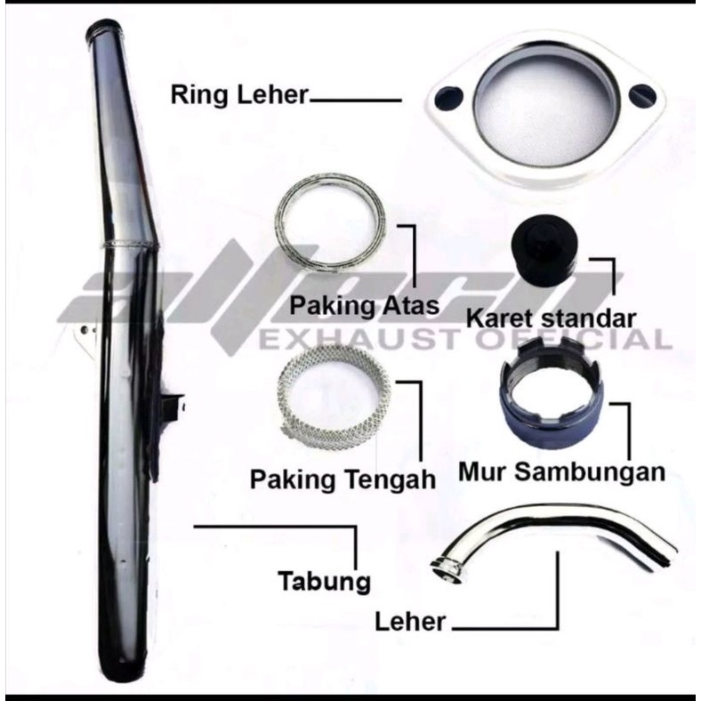 KNALPOT RX-KING ALTECH C17 C20 C20RR ORIGINAL-1