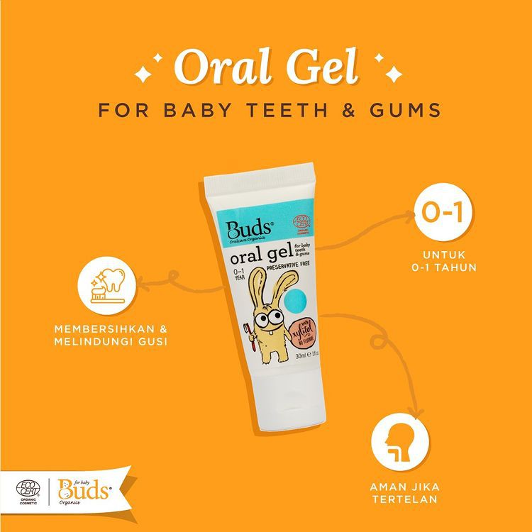 Buds Oral Gel For Baby Teeth &amp; Gums 30ml