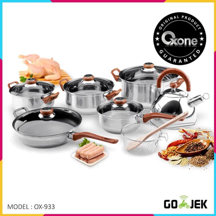 Murah Gsf Panci Set 6 Pcs Enamel Gsf1831 Best Quality VS978 Ox933 Eco Cookware Oxone