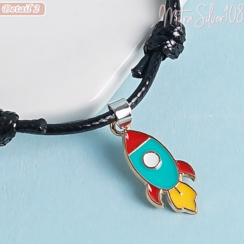 [MS108] GL 38 Gelang Astronot Roket Motif Luar Angkasa Untuk Pria &amp; Wanita Murah