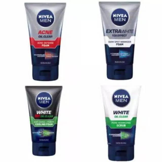 nivea men whitening oil control facial foam