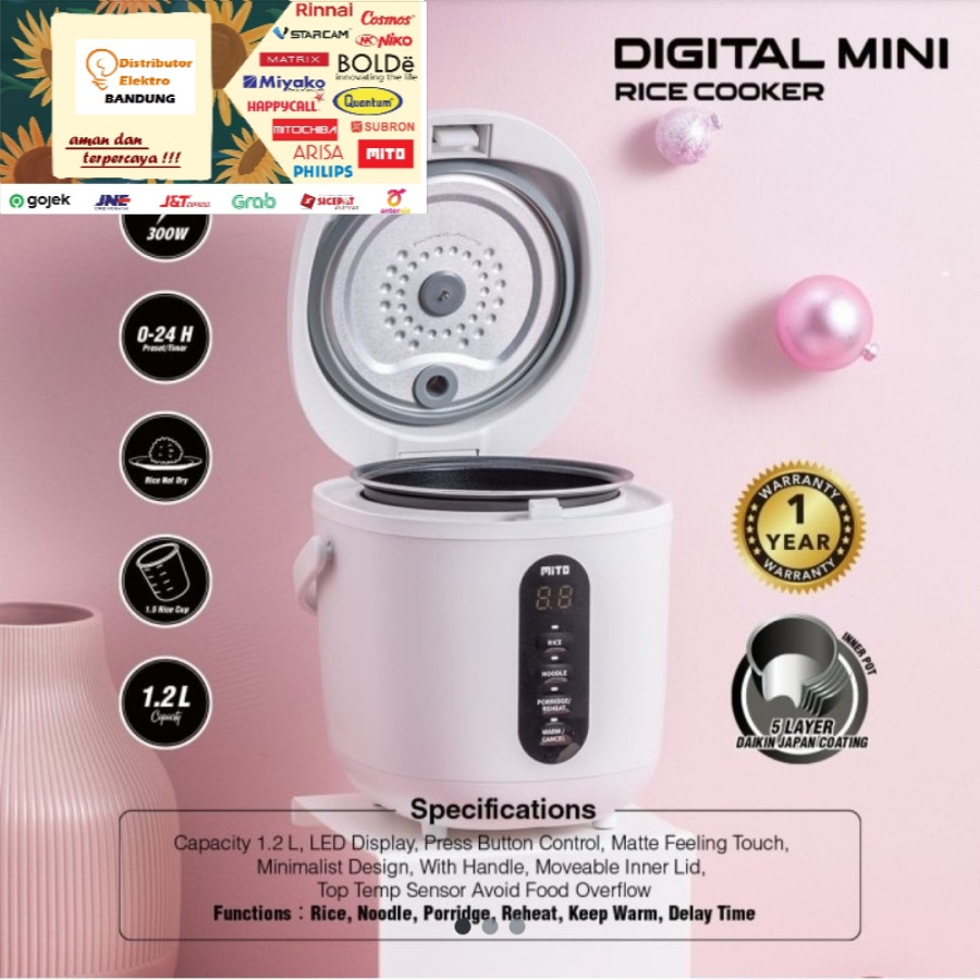 Rice Cooker Digital MITO R11- 8 IN 1 0,5 liter