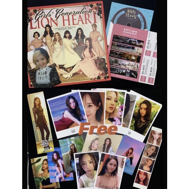 [READY] SNSD Album Lion Heart + Pc Hyoyeon + Freebies Girls Generation Yoona Taeyeon OhGG