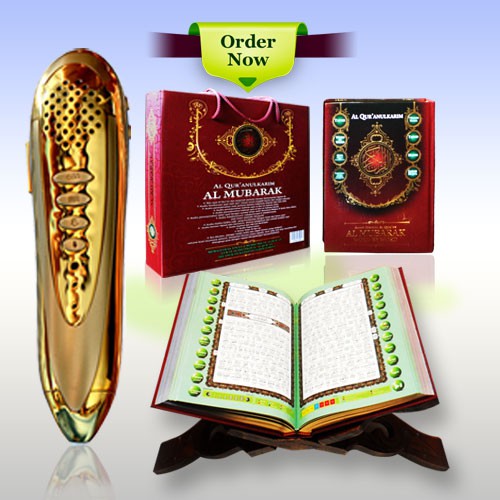 Promo Al Quran Talking Pen Digital Muslim PQ 15 Alfatih Al Mubarak Bersuara Emas