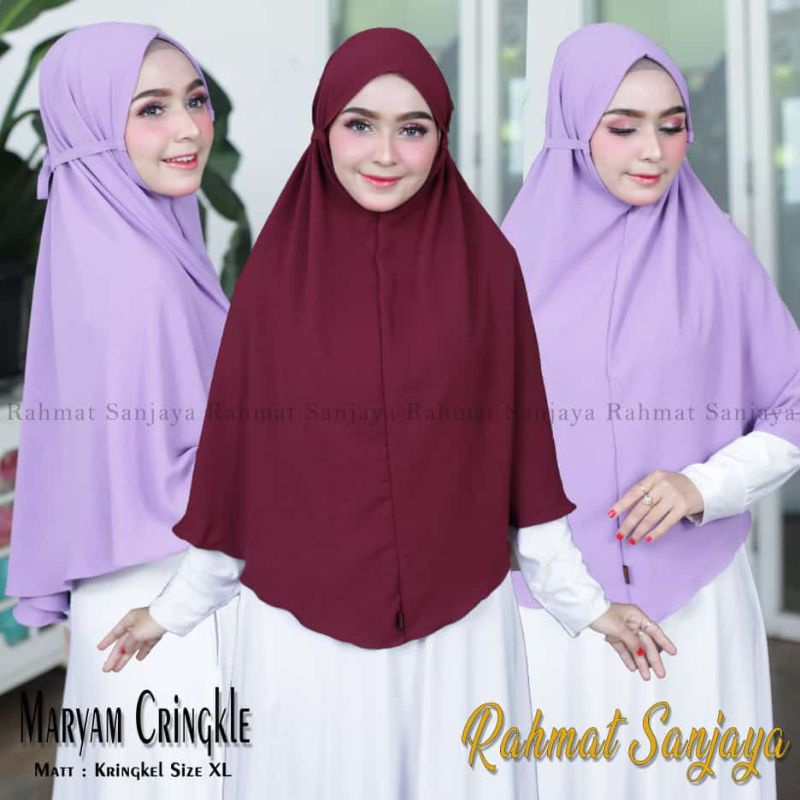 JILBAB BERGO CRINKLE AIRFLOW Crinkle JUMBO || ukuran XL  || HIJab maryam crinkle