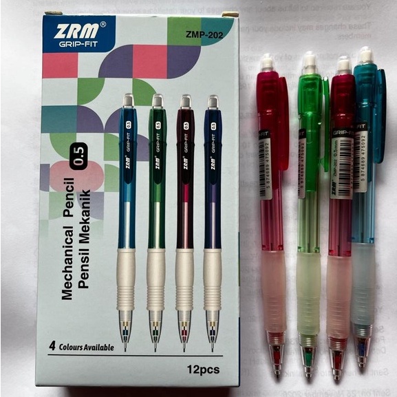 

ZRM Mechanical Pencil / Pensil Mekanik ZMP-202 Grip Fit 0.5mm