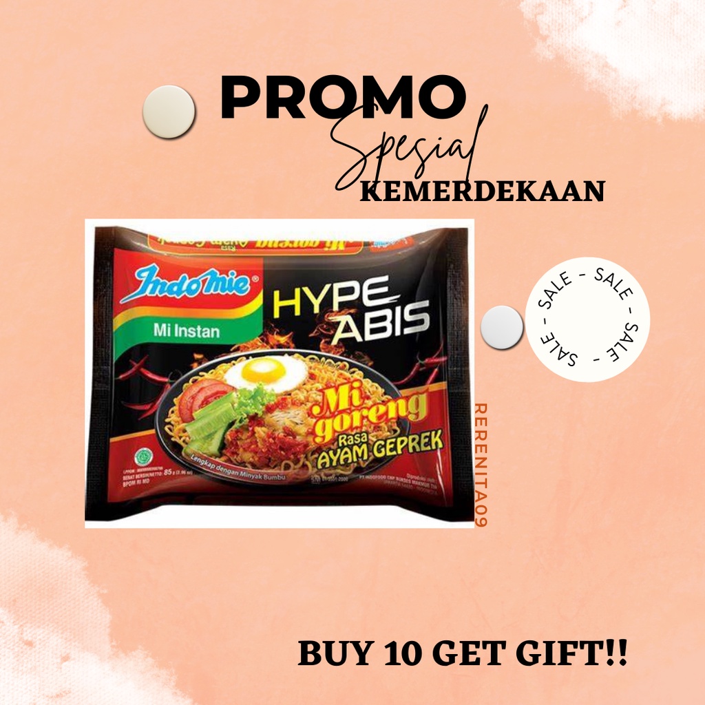 

Indomie Goreng Hype Abis Rasa Ayam Geprek 85 gr