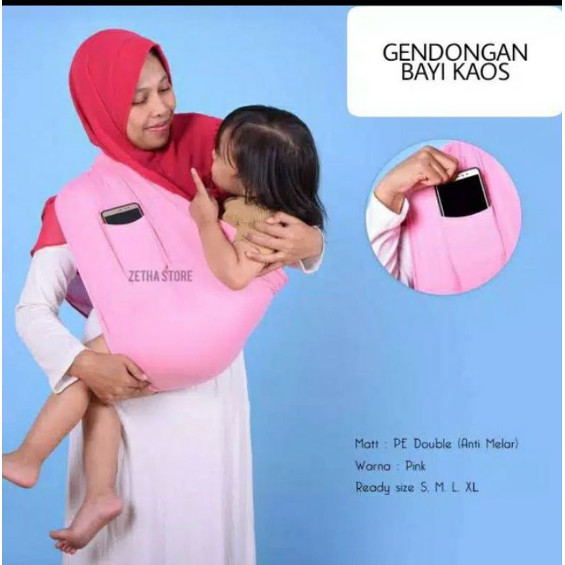 GENDONGAN BAYI KAOS BAHAN ADEM DAN ANTI MELAR