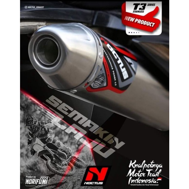 KNALPOT NOCTUS T3 CRF150L KLX150 DTRCKER WR155R