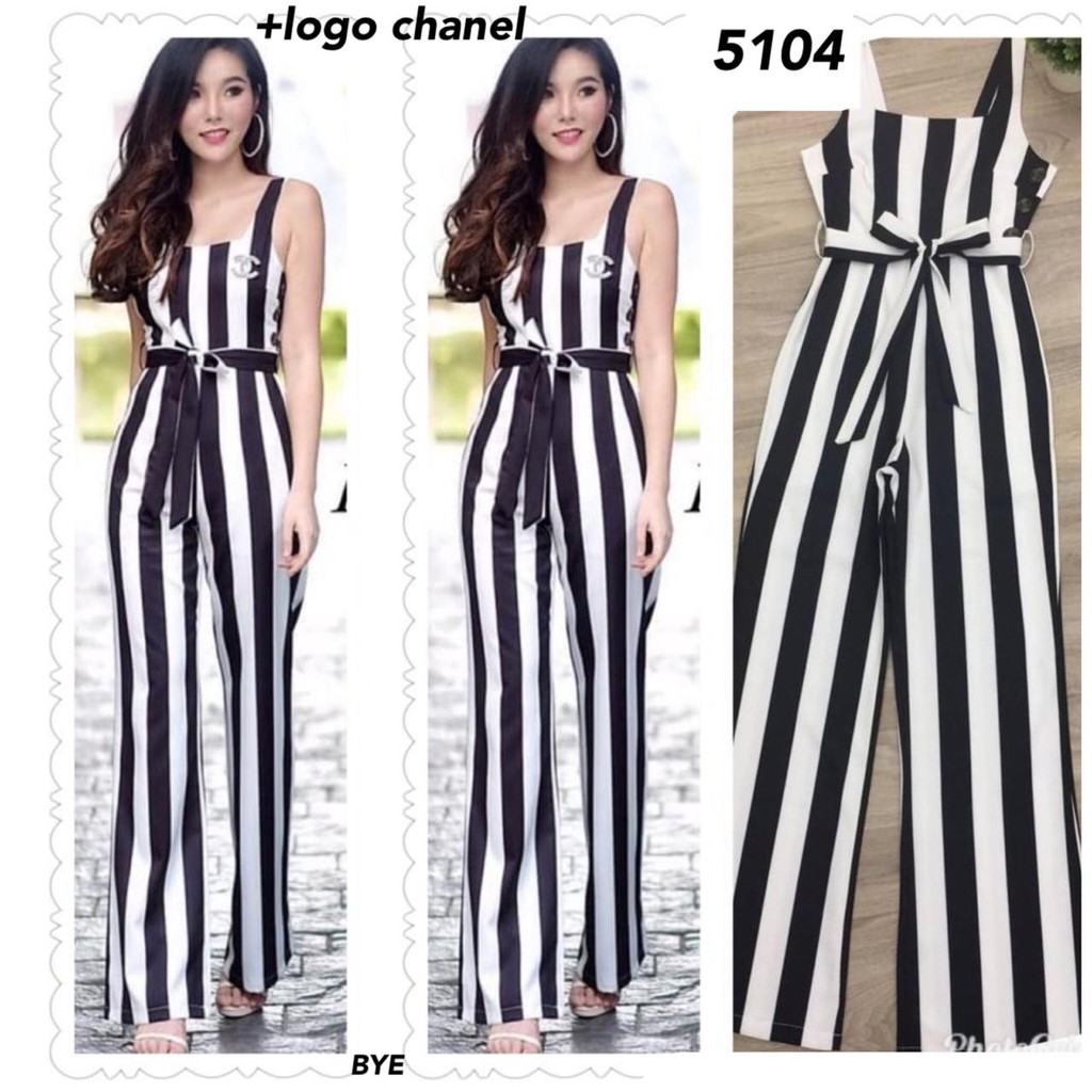 chanel logo jumpsuit