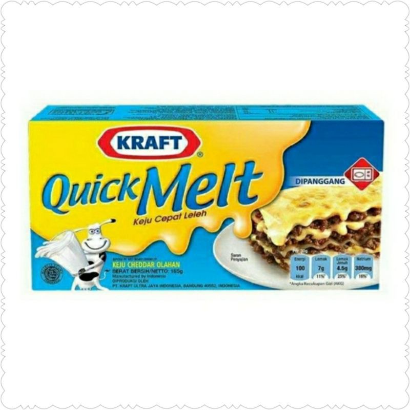 

Keju Kraft Quick Melt Cheese Meleleh 165gr