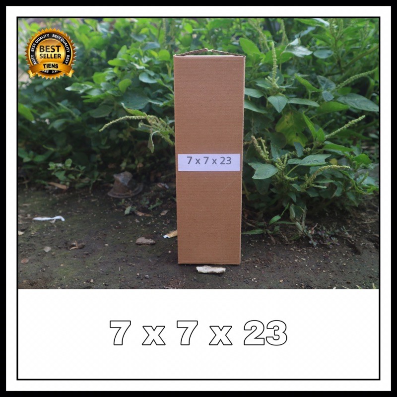 

KARDUS BOX KARTON POLOS UK 7x7x23 PACKING KEMASAN MURAH