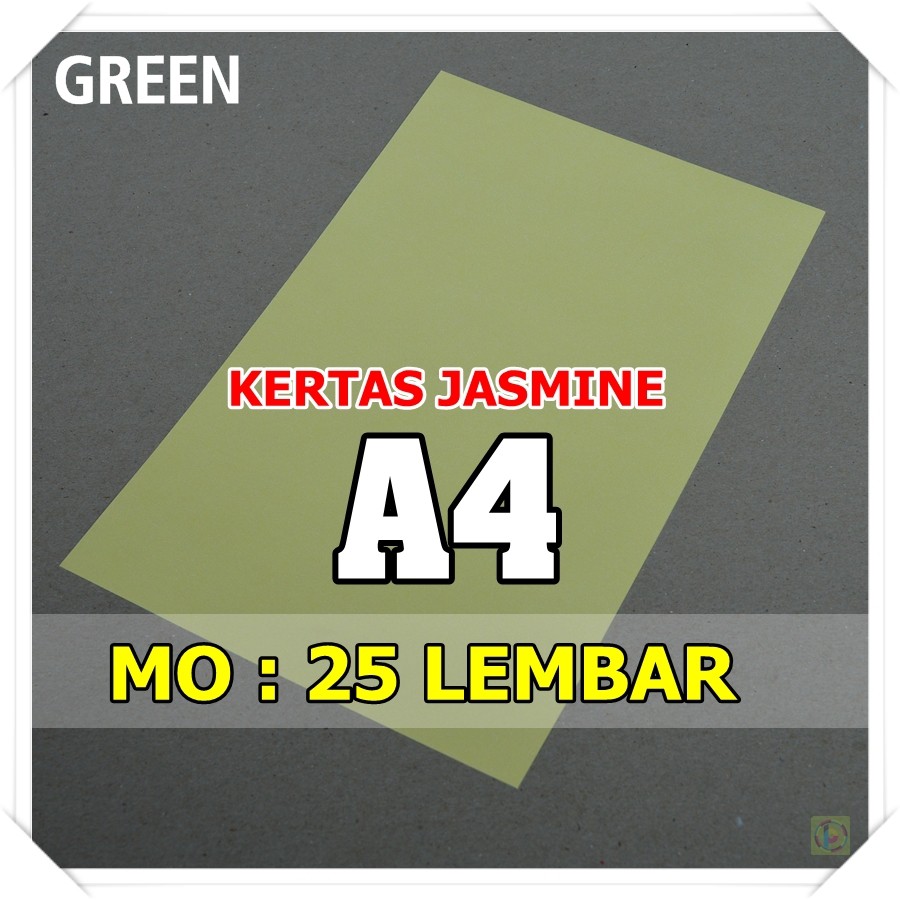 

Kertas Karton Jasmine / Paper Flower A4 GREEN HIJAU