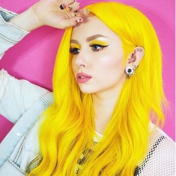 COLORE FRESCO - LEMON color cream cat pewarna rambut kuning