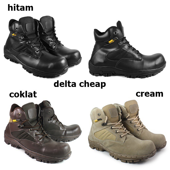 SEPATU PRIA BOOTS SAFETY DELTA CHEAP PENDEK MURAH