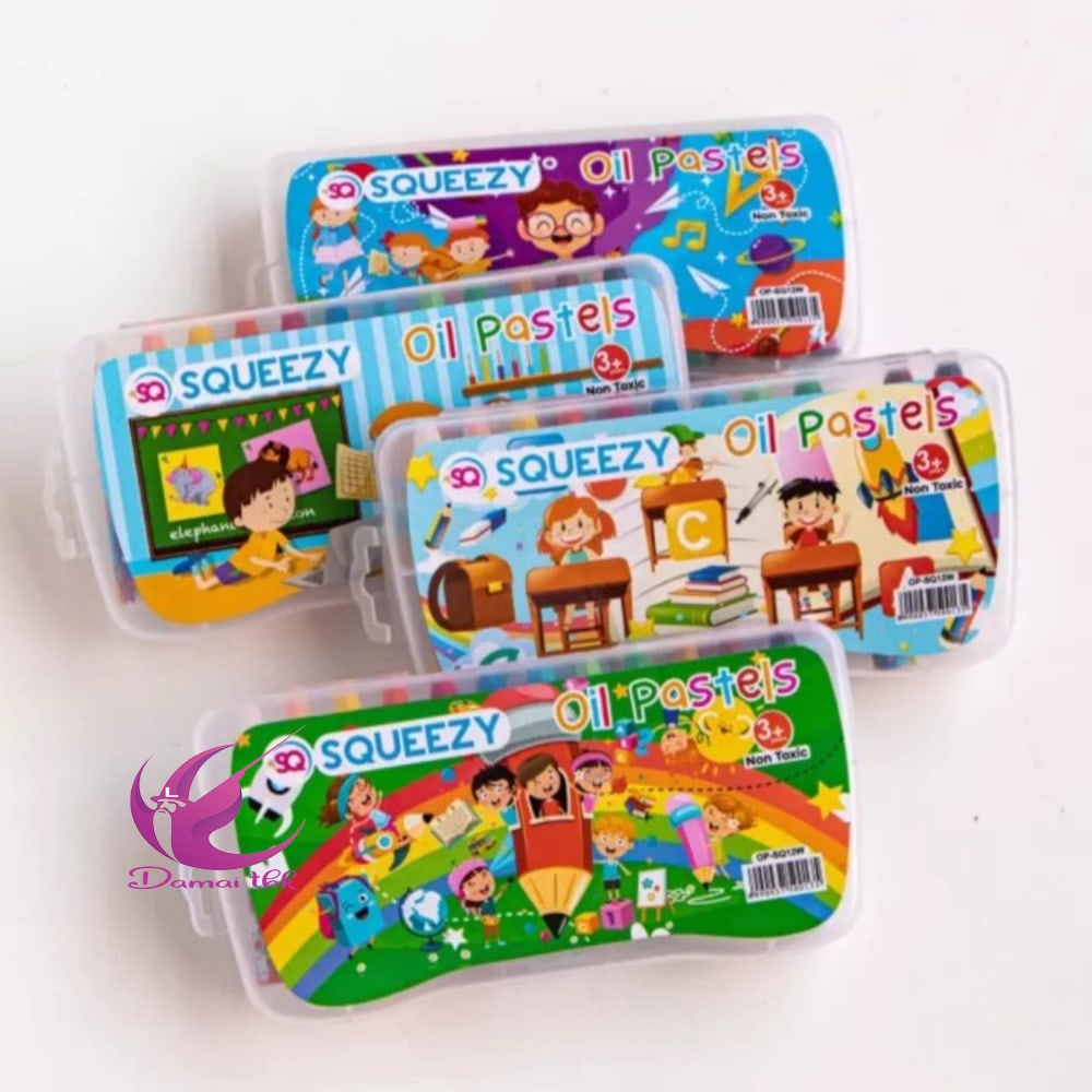 

Krayon Crayon Oil Pastel Kelir Squeezy SQ-12 Warna