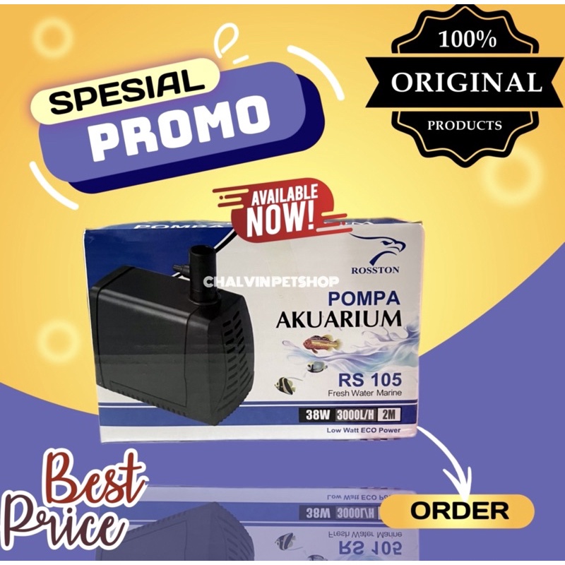 Rosston RS 105 Pompa Celup Kolam Aquarium