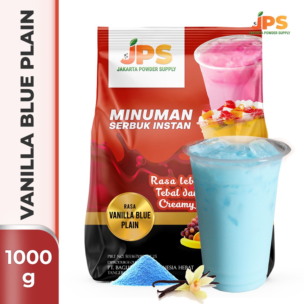

Bubuk Minuman Vanilla Blue Plain 1 Kg jps
