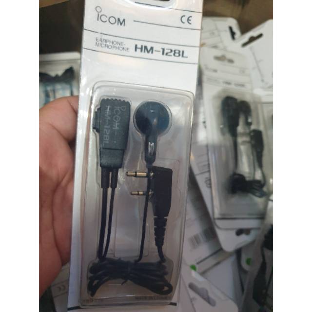 EARPHONE ORIGINAL HT ICOM V80 V88 U80L T70 ORIGINAL HM 128L