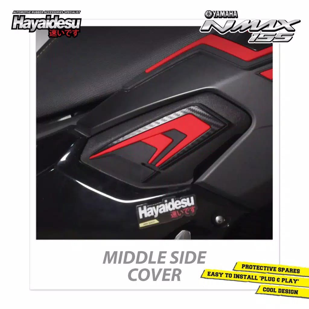 Yamaha Nmax old middle Side Protector Cover Aksesoris Decal Variasi Carbon Pelindung Body Nmax Hayai