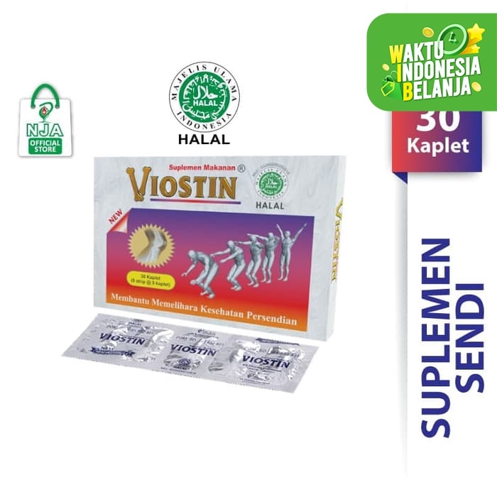 

Viostin Halal - 1 Box @ 30 Kaplet Suplemen Sendi