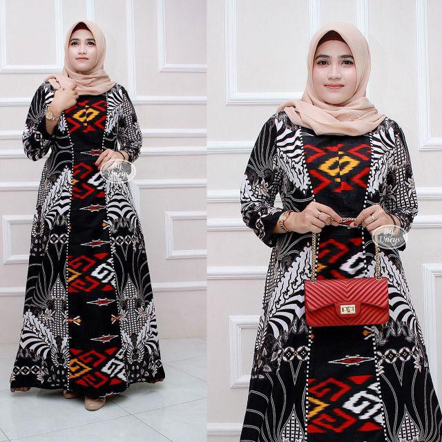 [ Gamis Jumbo ] Terbaru Gamisbatik Sekar Wangi Big Size Ld 120cm Batiksolo Batikmodern Fashionmuslim