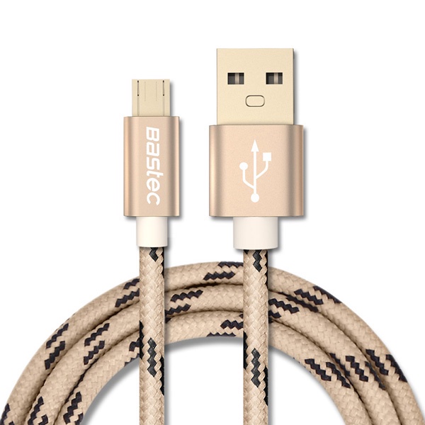 Bastec Kabel Charger Micro USB 1 Meter - Golden