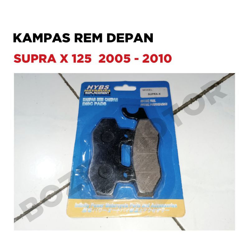 Kampas Rem Depan Supra X 125 Karbu & Injeksi / 2005 2006 2007 2008 2009 2010 Dispad Cakram Kanvas FI